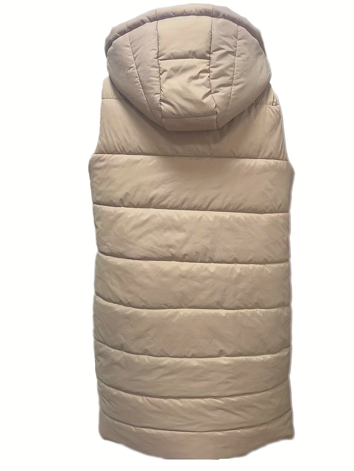 Casual Stylish Sleeveless Button Front Hooded Coat
