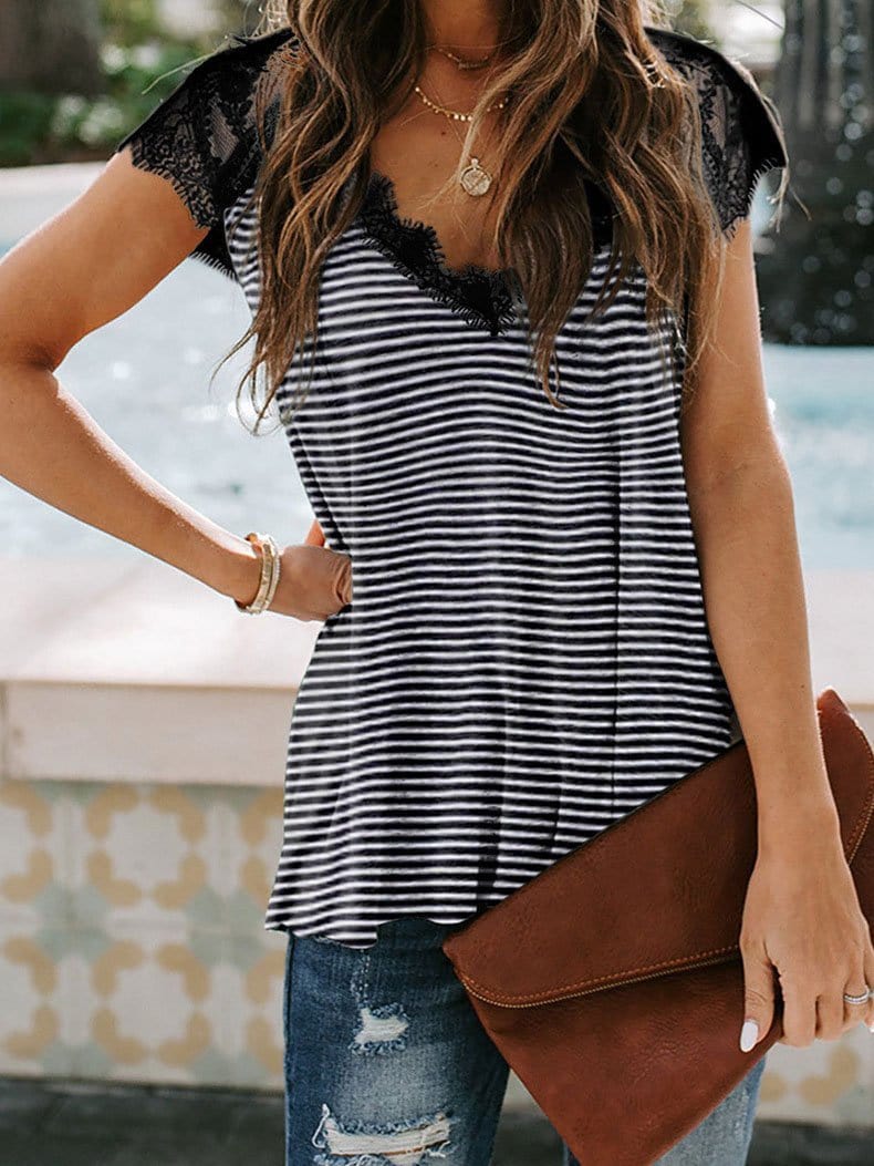 Loose Leopard Print V-neck Sleeveless Tank Top