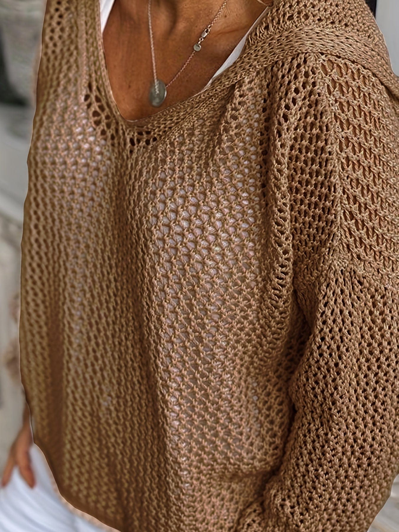 Plus Size Casual Sweater, Women's Plus Solid Long Sleeve Slight Stretch Hooded Sweater