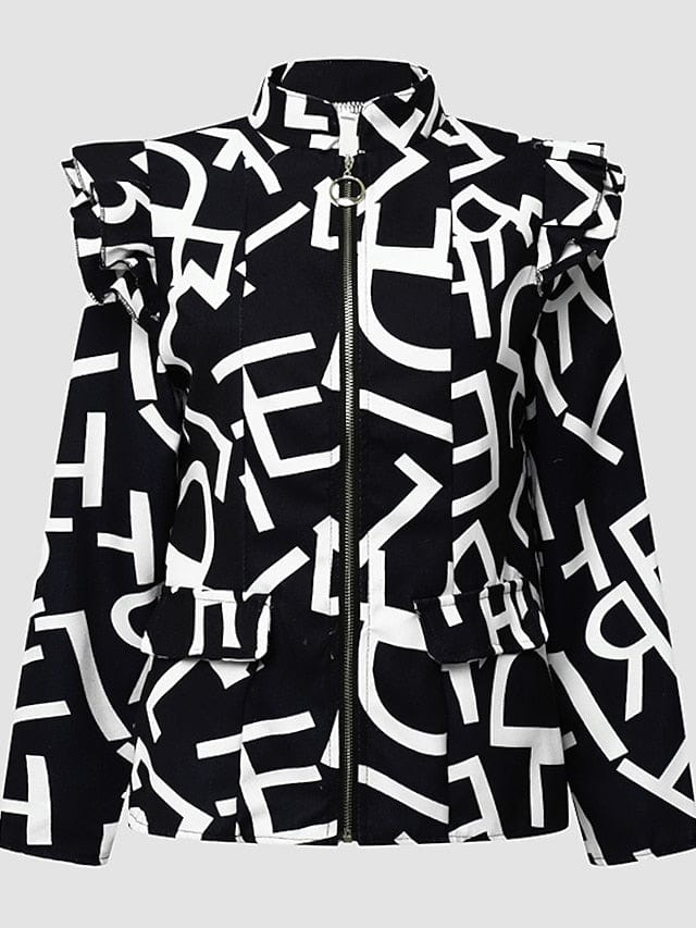 Stay Warm and Stylish with Women's Baroque Print Blazer for Winter Fashion