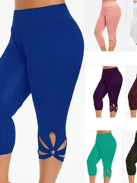 Yoga Fitness Capri Leggings with Tummy Control and Butt Lift for Women