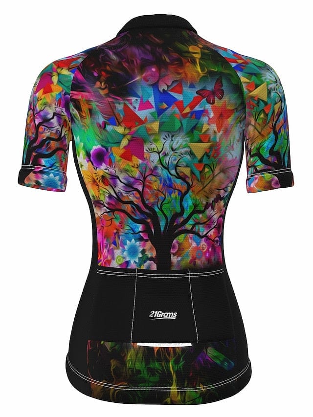 Women's 21grams Breathable Cycling Jersey with 3 Rear Pockets
