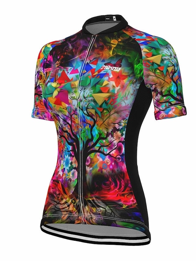 Women's 21grams Breathable Cycling Jersey with 3 Rear Pockets