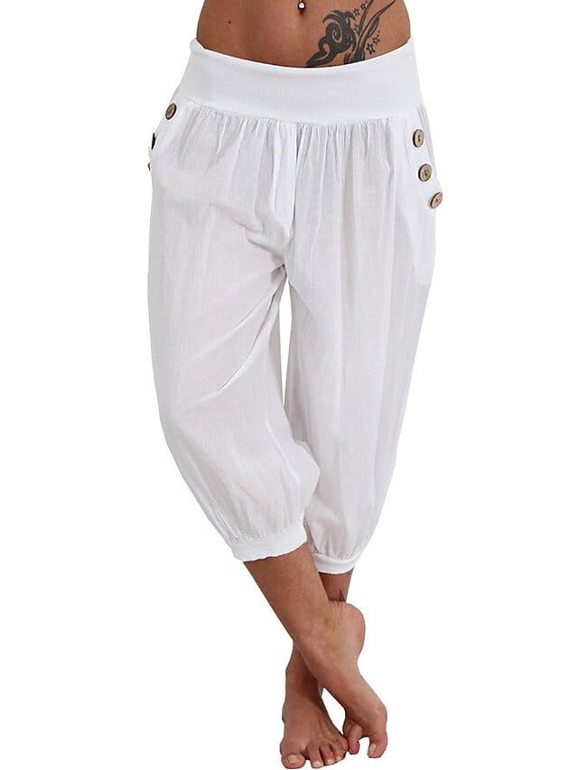 Yoga Pants with Side Pockets and Boho Style for Women