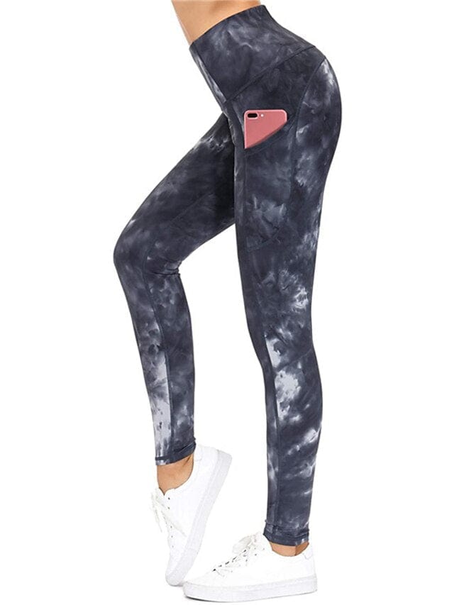 Women's High Waist Yoga Leggings with Side Pockets and Butt-Lifting Technology