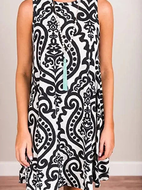New  Women Summer Dress Fashion Floral Print Sleeveless Dresses Casual Dresses Female Robe 50 Colors Vestidos Midi Sundress