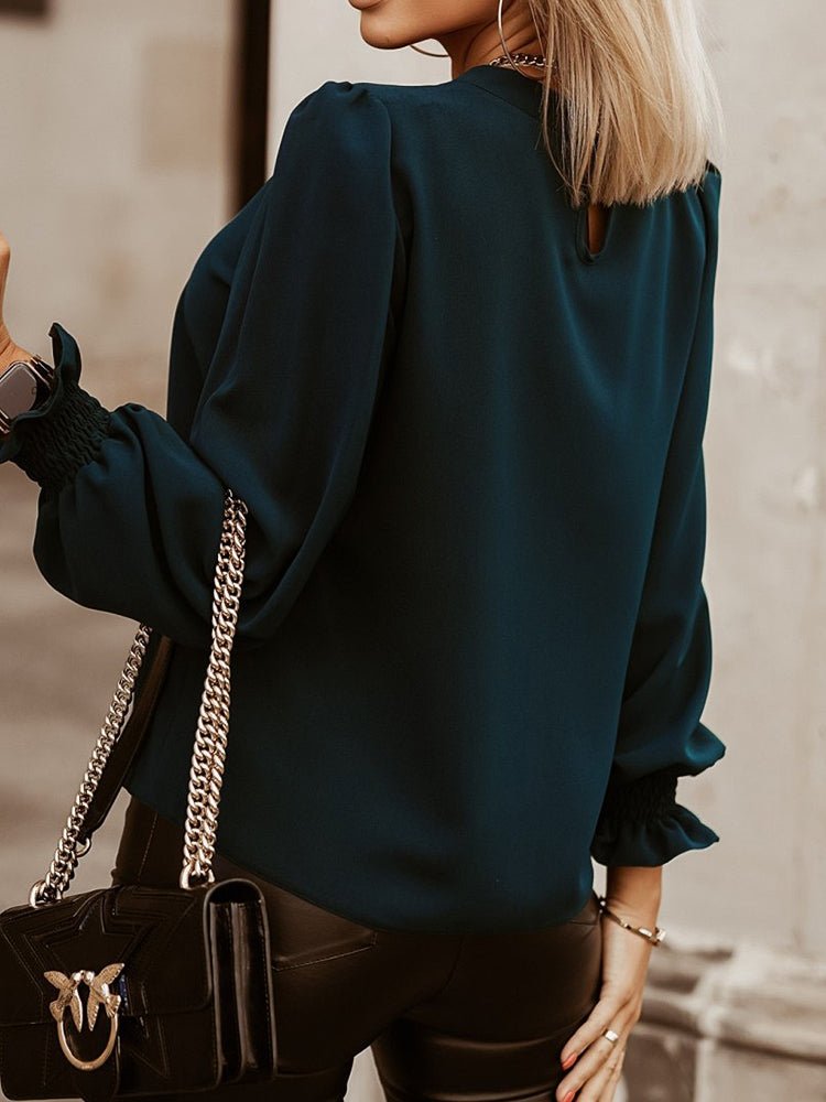 Stylish Commuter Essential Long Sleeved Blouse