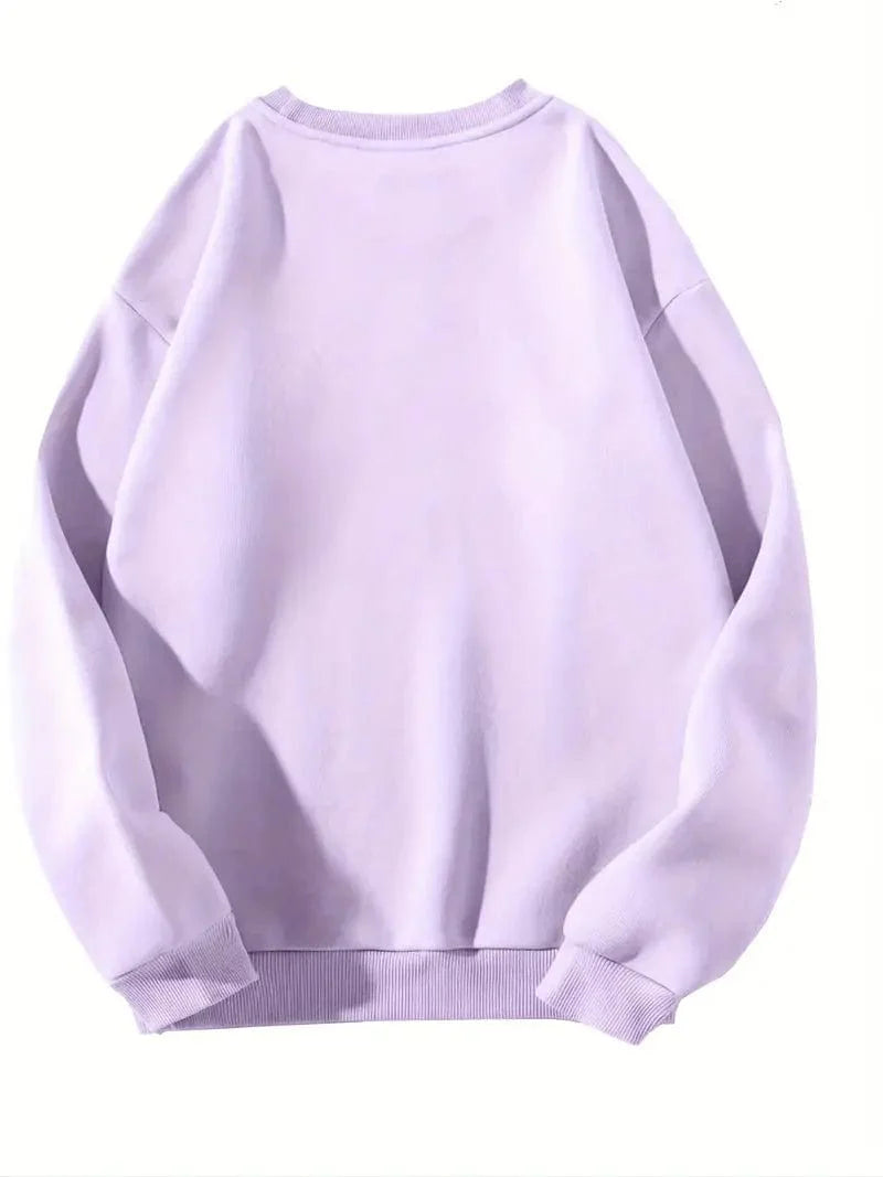 Woodland Scene Sweater, Long Sleeve Comfort Crewneck Sweater, Women's Apparel