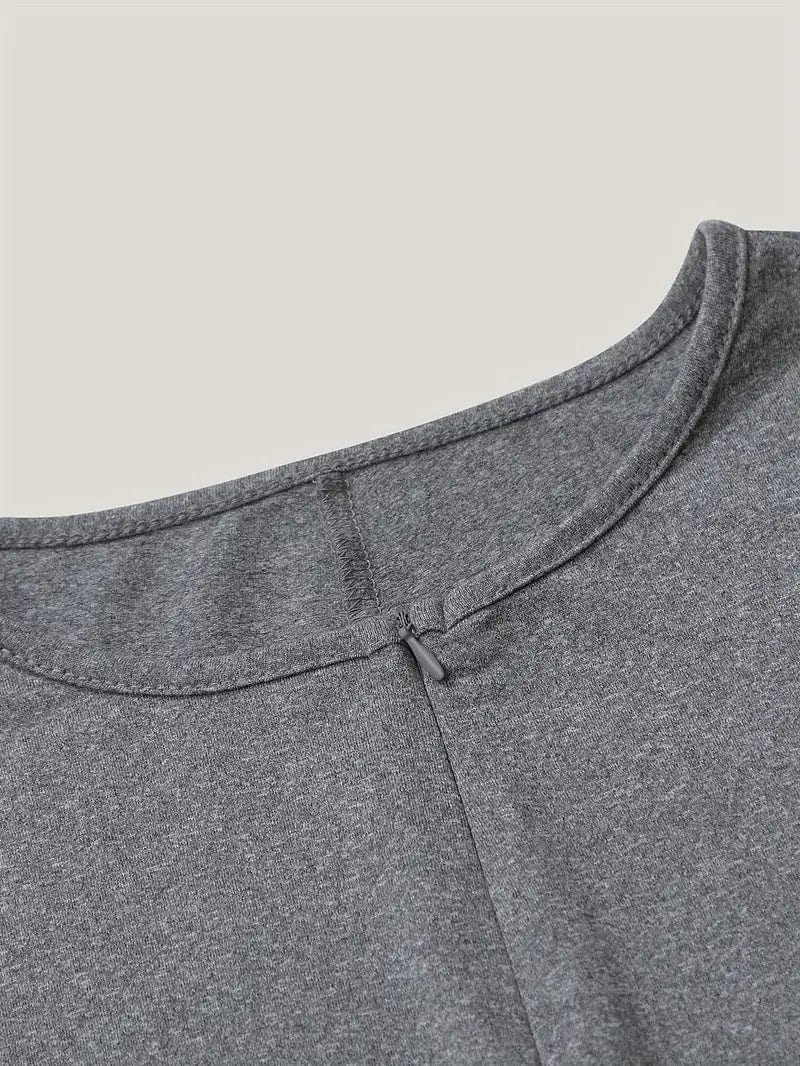 Zip-Up Skinny Athleisure Jumpsuit with Long Sleeves for Women, Ideal for Spring and Fall