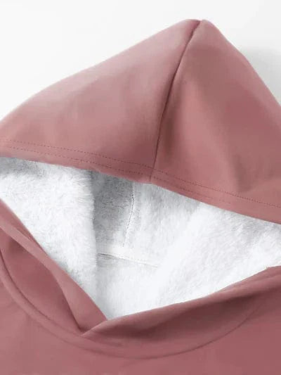 Stay Warm and Stylish Women's Sherpa Fleece Lined Hoodie Sweatshirt